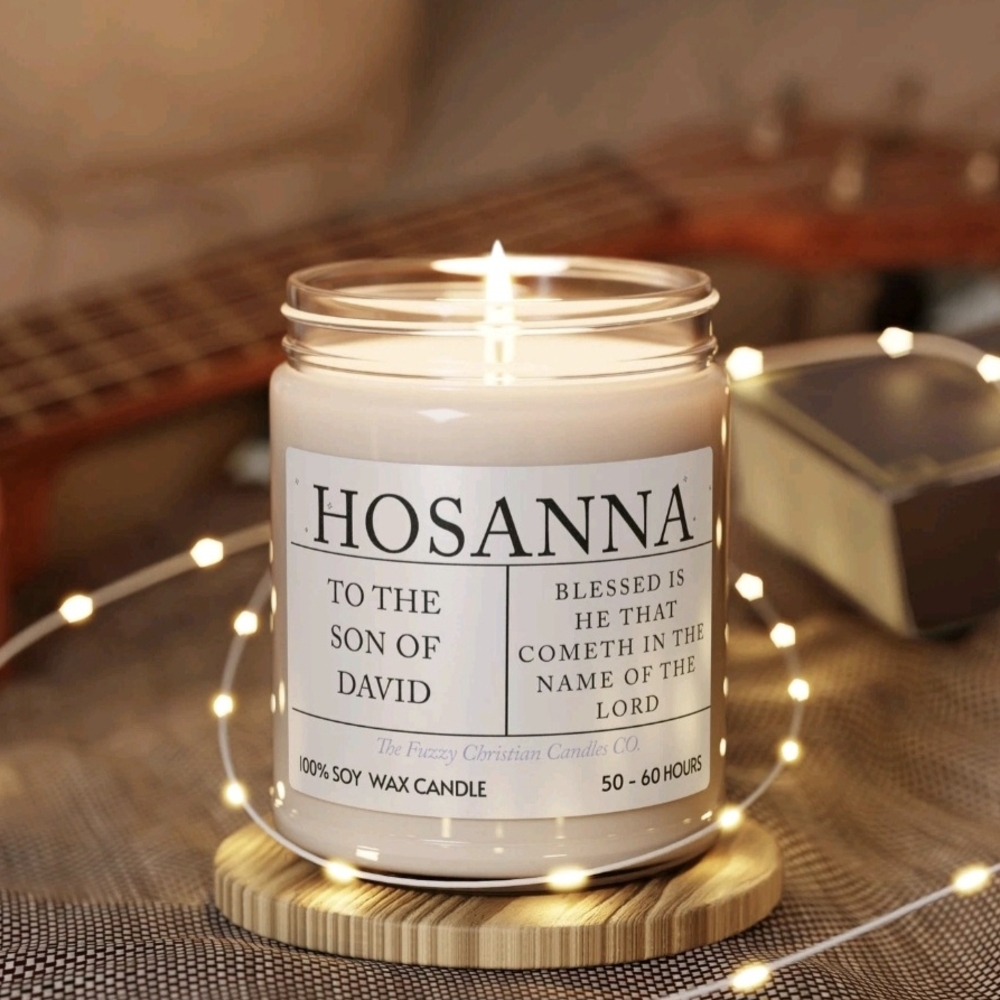 Hosanna Apple Harvest Scented Candle Catholic Christian Aromatherapy Gift Candle